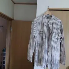 ストライプカジュアルシャツ ユニクロ　xL