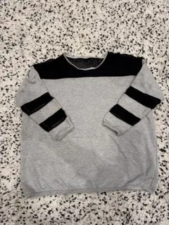 MURUA 長袖トレーナー グレー/ブラック