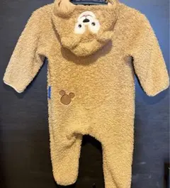 公式ダッフィー　フード付き着ぐるみ 80cm ベージュ