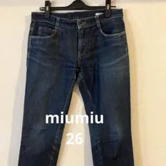 miumiu　スリムデニム　ローライズ 26のサムネイル