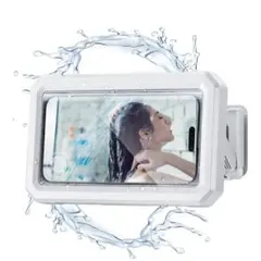 スマホ 防水ケース iPhone 壁掛け スマホスタンド タッチ快適 壁かけ