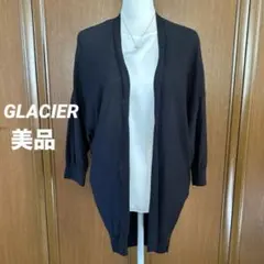 【美品】GLACIER 薄手カーディガン オフィス／カジュアル UV対策