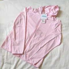 エアリズム UVカットメッシュパーカー 140 ピンク