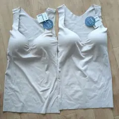 新品未使用　フィッテ　ブラタンクトップ　2枚セット　Lサイズ　タグ付き　日本製