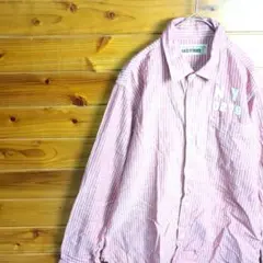 BACK NUMBER　バックナンバー　長袖シャツ　ストライプ　ストリート系