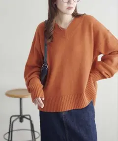 DISCOAT カシミアタッチビッグプルオーバー