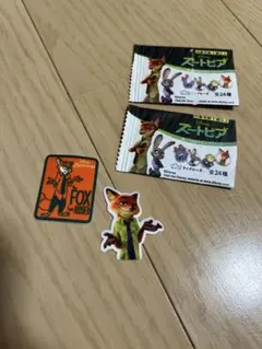 アイロンワッペン　ズートピア　ニック　2柄セット