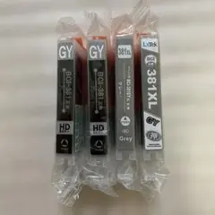キャノン用 互換インク BCI-381GY XL 4本セット