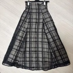 美品♡GRLチェック柄フレアスカート