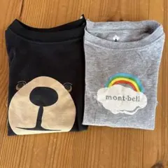 mont-bell クマの顔 Tシャツ 80