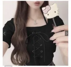 グレイル レースアップレイヤード風トップス at2260