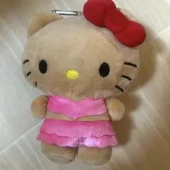 ハローキティ ぬいぐるみ キーホルダー 黒ギャル