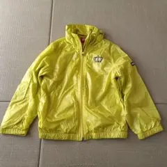 美品！ベビードール ライムイエロー フルジップウインドブレーカー薄手100サイズ