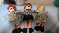 手作り布製人形3体セット