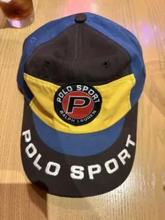 レア 90s ラルフローレン ポロスポーツマン キャップ USA製 フェード