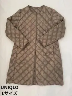 UNIQLO ベージュパフテックキルティングコート