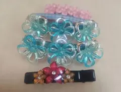 ヘアアクセサリー　ヘアピン　バレッタ　5個セット