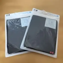 ユニクロ　AIRism UVカットフェイスカバー 2個セット　ブラック