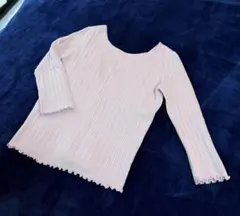 Apuweiser-riche 前後2WAYパール調リブニット