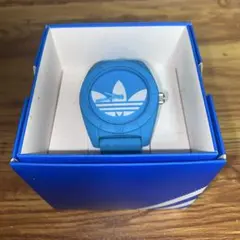 電池切れ adidas アディダス 腕時計 ブルー トレフォイル 箱付きのサムネイル
