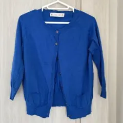ZARA カーディガン　青　L