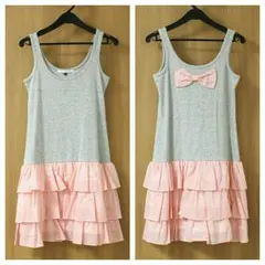 新品同様 MERCURYDUO 後ろリボンフリルワンピ