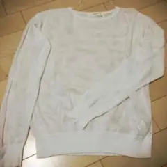 ZARAメッシュ白ニット