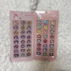 おはじきふうシール ハローキティ マイメロディー 2種セット
