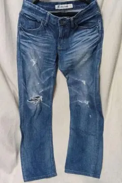 ライトオン BACK NUMBER ダメージデニムパンツ 32