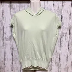 新品　ICBライムグリーン　ニットベスト　S