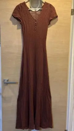 snidel 半袖ロングワンピース レース