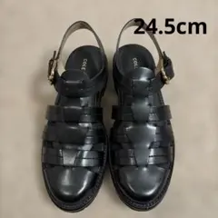 新品　コールハーン　タティアナ フィッシャーマンサンダル　ブラック　24.5cm