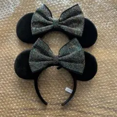 最終　ディズニー　ミニー　カチューシャ　2個セット　スタッズ　レインボー