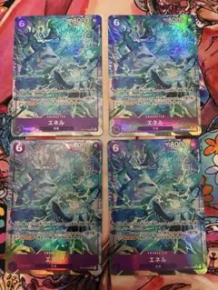 ワンピースカード　エネル　SR パラレル OP15-060 × 4枚