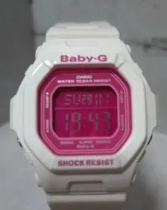 Baby-G デジタル腕時計 ホワイト/ピンク