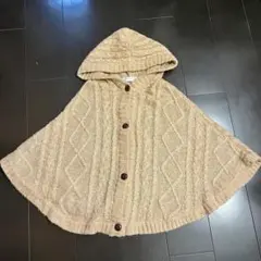 Honeys フーデッド ポンチョ ニット ケープ マント ハニーズのサムネイル