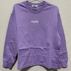 【新品】X-girl エックスガール 長袖 ロンＴ パープル 140cm