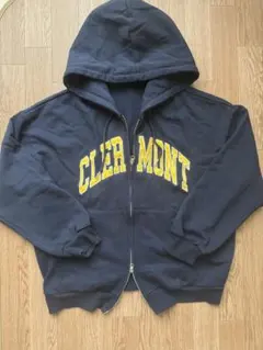 CLERMONT ジップアップパーカー ネイビー