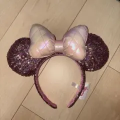 ミニー カチューシャ ピンク スパンコール