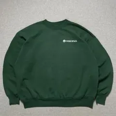 は*＠様 90s USA製 Hanes スウェット 企業ロゴ グリーン ヴィンテ