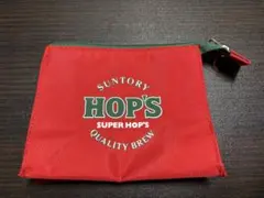 非売品 サントリー スーパーホップス ポーチ 赤 平成レトロ ノベルティ