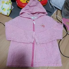 terpiel ピンクチェックパーカー 120サイズ