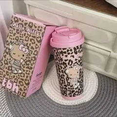 ☆レア商品☆Hello Kitty ヒョウ柄 ステンレスタンブラー