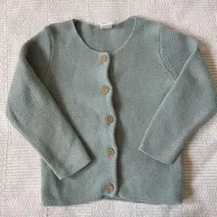 H&M ミントグリーン カーディガン 12-18M