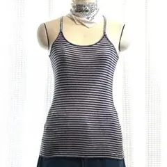 美品!!★MAITRESSEメトリーゼ★ボーダーテレコ キャミ★HOTFITのサムネイル
