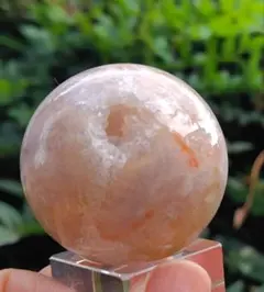 ☆超絶美品♥　天然石 桜瑪瑙 スフィア 丸玉 置物 ジオード 美結晶】桜瑪瑙 スフィア 丸玉 ジオード・ドゥルージー付き 天然石