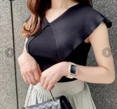 襟付ノースリニットのサムネイル