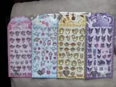 3Dステッカー ぷっくりシール 中国限定 サンリオ公式　4枚セット