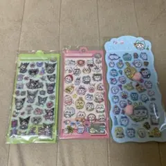 サンリオ・ちいかわ水入りボンボンドロップシール 3枚セット