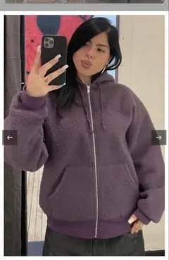 Supreme パープル フリースパーカーのサムネイル